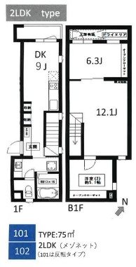 CREAL白金高輪 間取り