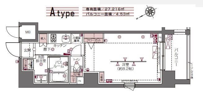 ZOOM白金高輪 間取り
